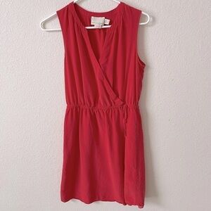 Red Cynthia Rowley wrap dress